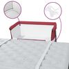 vidaXL Babybett mit Matratze Rot Leinenstoff