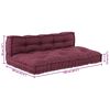 vidaXL Pallet Sofa Kissen Kastanienbraun Stoff