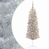 vidaXL K&uuml;nstlicher schmaler Weihnachtsbaum mit Weihnachtskugel 150 cm