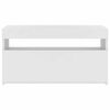 vidaXL TV-Schrank mit LED-Leuchten Weiß 75x35x40 cm