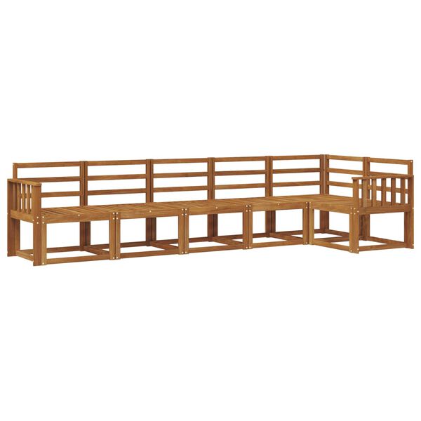 vidaXL Outdoor-Sofagarnitur 6 pcs Natur Massivholz Akazie