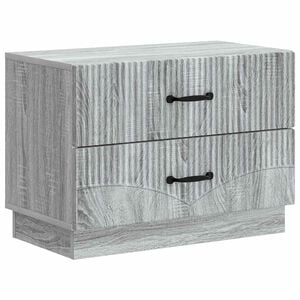 vidaXL Nachttisch Sonoma-Grau 62 x 34,5 x 44,5 cm Holzwerkstoff