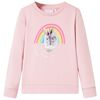 vidaXL Kinder-Sweatshirt Hellrosa 92