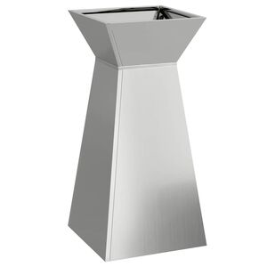 vidaXL S&auml;ulen Pflanzer Silber 35 x 35 x 73 cm Verzinkter Stahl