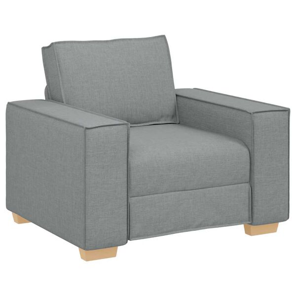 vidaXL Sofa Stuhl Hellgrau 100x78x84 cm Stoff