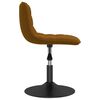 vidaXL Esszimmerst&uuml;hle 2 Stk. Drehbar Braun Samt