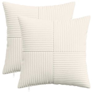 vidaXL Kissenbezug 2 pcs ALMELO Creme 30 x 30 cm Cord