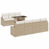 vidaXL Gartensofa-set 8 stk. Beige und Creme Poly-Rattan