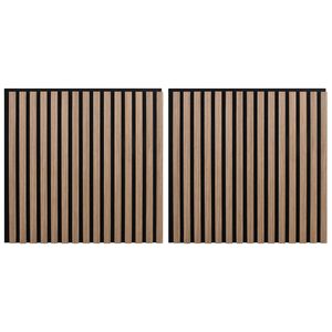 vidaXL Wandpaneele 2 stk. 60,5 x 60 cm Braun