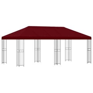 vidaXL Pavillon mit Seitenw&auml;nden 6 x 3 m Bordeauxrot