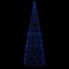 vidaXL LED-Weihnachtsbaum Kegelform Blau 1400 LEDs 160x500 cm