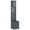 vidaXL Garten Sichtschutz-Leinwand Floral Anthrazit 32 x 150 cm