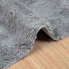 vidaXL Teppich Shaggy Hochflor NAVARRA Hellgrau 240x340 cm Polyester