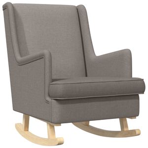 vidaXL Schaukelstuhl Taupe 62 x 80 x 85 cm Stoff