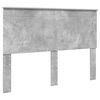 vidaXL Bettrahmen mit Kopfteil Beton Grau 140 x 190 cm Holzwerkstoff