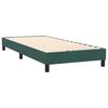vidaXL Boxspringbett mit Matratze & LED Dunkelgr&uuml;n 80x210 cm Samt