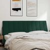 vidaXL Kopfteil-Kissen "Hanko" Dunkelgr&uuml;n 180 cm Samt