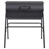 vidaXL Grill mit 2 Grillrosten Schwarz 80x95x90 cm Stahl