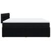 vidaXL Boxspringbett mit Matratze Schwarz 200x200 cm Stoff