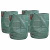 vidaXL Gartenm&uuml;lls&auml;cke 4 Stk. 300 l Gr&uuml;n Polypropylen