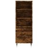 vidaXL Highboard Räuchereiche 40x36x110 cm Holzwerkstoff