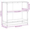 vidaXL Bücherschrank Grau Sonoma 80,5x35x76 cm Holzwerkstoff