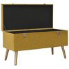 vidaXL Hocker mit Stauraum 3 Stk. Senfgelb Samt