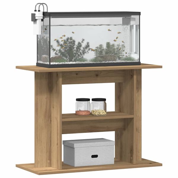 vidaXL Aquariumst&auml;nder Artisan Oak 80x35x60 cm Holzwerkstoff