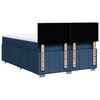 vidaXL Boxspringbett mit Matratze Blau 160x200 cm Stoff
