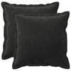 vidaXL Kissen mit Kissen HOUTEN 2 Stk. Schwarz Samt