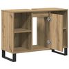 vidaXL Badezimmerschrank Artisan-Eiche 80 x 33 x 60 cm Holzwerkstoff