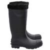 vidaXL Gummistiefel mit Herausnehmbarem Innenfutter Schwarz Gr. 42 PVC
