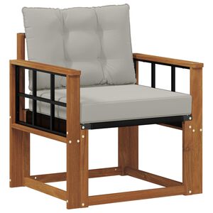 vidaXL Outdoor-Sofagarnitur Massives Akazienholz und Textilene