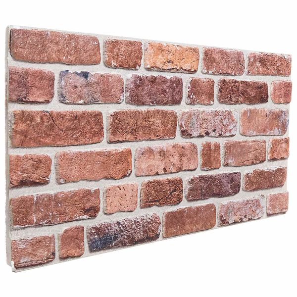 vidaXL Wandpaneele 10 pcs Rot 100 x 50 cm EPS-Schaum