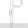 vidaXL Flagge Schwedens mit Mast 5,55 m Aluminium