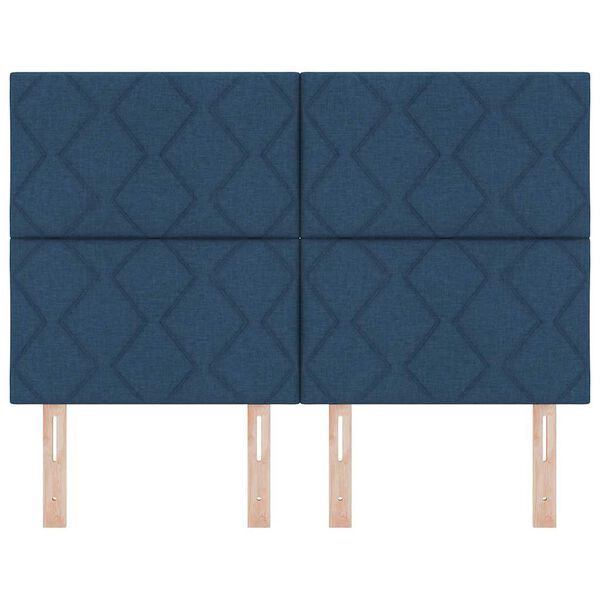 vidaXL Kopfteil mit Kopfteil Blau 160 cm Kunstleder