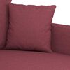 vidaXL 2-Sitzer-Sofa Weinrot 120 cm Stoff