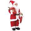 vidaXL Weihnachtsmann-Figur Rot 46 cm Polyester