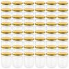 vidaXL Marmeladengl&auml;ser mit Goldenem Deckel 48 Stk. 230 ml