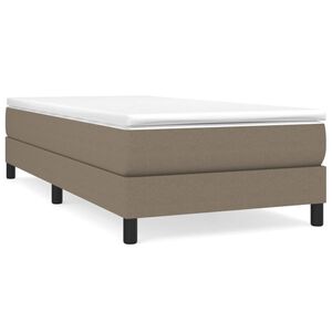 vidaXL Boxspringbettgestell Taupe 90x190 cm Stoff