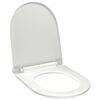 vidaXL Toilettensitz mit Absenkautomatik und Quick-Release-Design Wei&szlig;