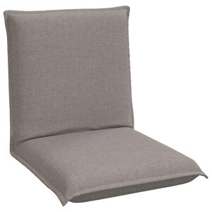 vidaXL Verstellbarer Fu&szlig;sessel Taupe Stoff
