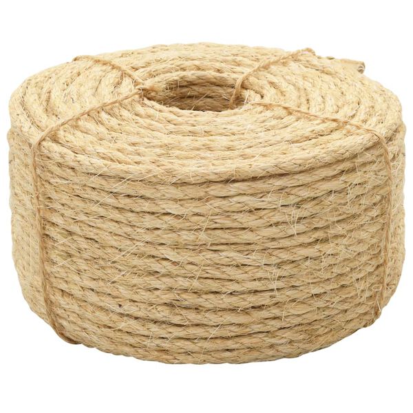 vidaXL Seil 100% Sisal 6 mm 100 m