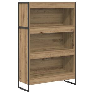 vidaXL B&uuml;cherregal 80 x 30 x 121 cm Holzwerkstoff Kunsthandwerk Eiche
