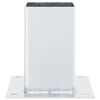 vidaXL Pfostenträger Quadratisch 4Stk. Silber 81x81mm Verzinkter Stahl