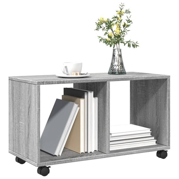 vidaXL Rollschrank Grau Sonoma 72x33x42,5 cm Holzwerkstoff