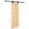 vidaXL Schiebet&uuml;r 70 x 210 cm Massivkiefer (Unbehandelt)