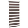 vidaXL Zebra-Rollo 40,9 x 100 cm, Stoffbreite 36,7 cm, Kaffeebraun