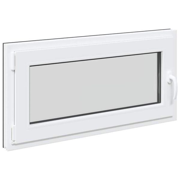 vidaXL Kellerfenster "RISOR" 100x50 cm Drehkipp DIN Links Anthrazit