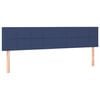 vidaXL Kopfteile Blau 200x5x78/88 cm Stoff